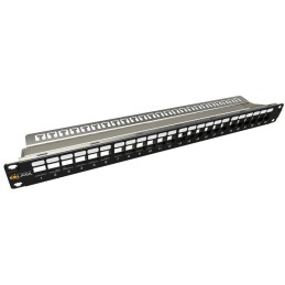 Solarix 19" Neosazený modulární patch panel 24 portů 1U SX24M-0-STP-BK-UNI-N