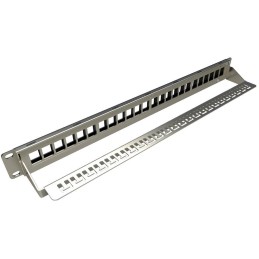 Solarix 19" Neosazený modulární patch panel 24 portů 1U SX24M-0-STP-BK-UNI-N