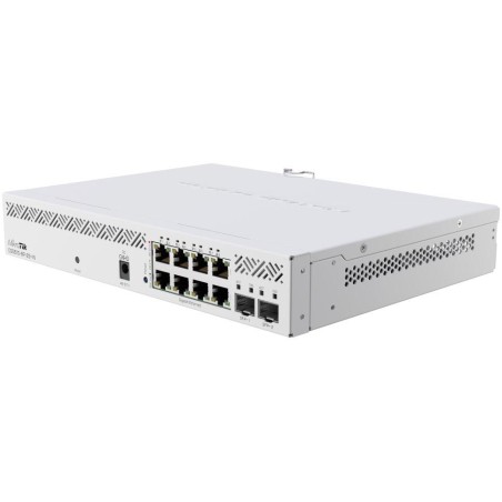 MikroTik managed Switch CSS610-8P-2S+IN 8x GbE PoE+, 2x 10Gb SFP+, SwOS, PSU (PoE budget 140W)