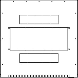 Triton 19" rozvaděč stojanový 42U/600x600, typ RT, nosnost 1200kg, skleněné dveře pravé, RAL7035, šedý