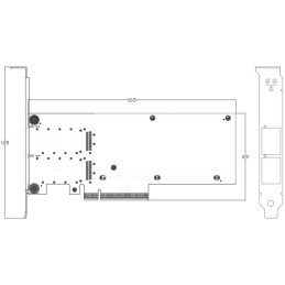 XtendLan PCI-E síťová karta, 2x 40Gbps QSFP+, Intel XL710, PCI-E x8