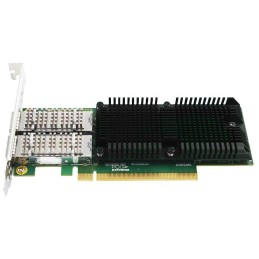 XtendLan PCI-E síťová karta, 2x 100Gbps QSFP28, Intel E810, PCI-E x16