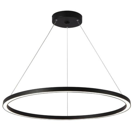 IMMAX NEO FINO SMART závěsné svítidlo 1 kruh, 80cm, 60W, černé, Zigbee 3.0, TUYA