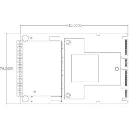 XtendLan OCP síťová karta, 4x 10Gbps SFP+, Intel X710, Mezzanine