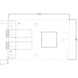 XtendLan OCP síťová karta, 2x 25Gbps SFP28, Intel XXV710, Mezzanine