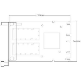XtendLan OCP síťová karta, 2x 100Gbps QSFP28, Intel E810, Mezzanine