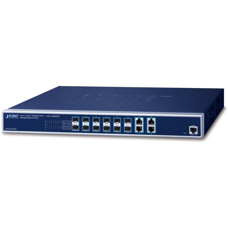 Planet XGS-6320-12X4TR L3 switch, 4x10Gb, 12x10Gb SFP+, QoS, 2x power-in