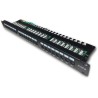 DATACOM Patch panel 19" UTP 24 porty CAT6 LSA 1U BK (3x8p)poziomy wycięcie