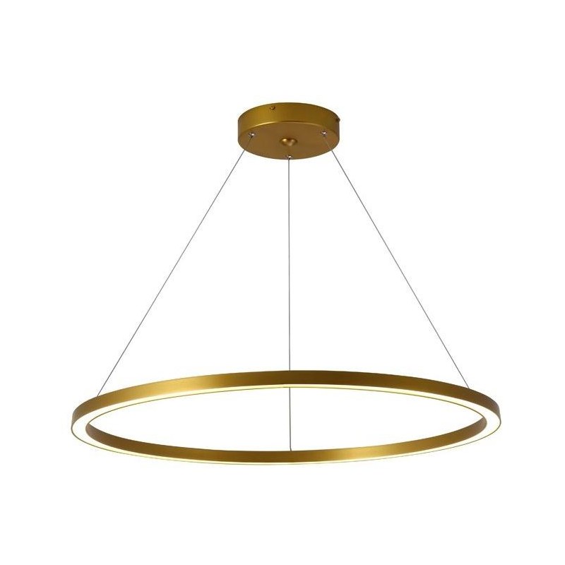 IMMAX NEO FINO SMART závěsné svítidlo 1 kruh, 80cm, 60W, zlaté, Zigbee 3.0, TUYA