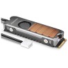 Chłodnica miedziana AXAGON z wentylatorem do dysku SSD M.2 / CLR-M2FAN / 2280 / wysokość chłodnicy 12mm