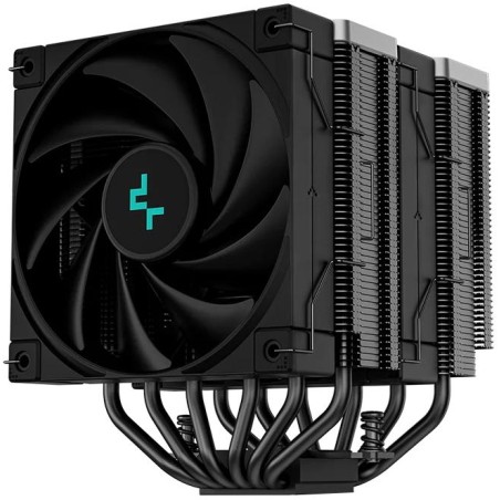DEEPCOOL chladič AK620 Zero Dark / 2x120mm fan / 6x heatpipes / pro Intel i AMD/ komplet černý