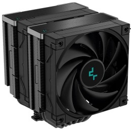DEEPCOOL chladič AK620 Zero Dark / 2x120mm fan / 6x heatpipes / pro Intel i AMD/ komplet černý