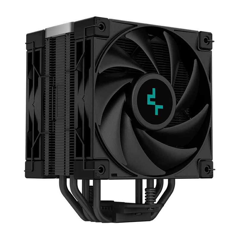 DEEPCOOL chladič AK400 Zero Dark Plus / 2x 120mm fan / 4x heatpipes / PWM / pro Intel i AMD / komplet černý