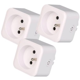 IMMAX NEO LITE SMART sada 3x chytrá vnitřní zásuvka v2/ s kolíkem (typ E)/ Wi-Fi/ Google Assistant/ Amazon Alexa/ TUYA