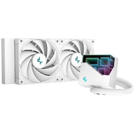 DEEPCOOL vodní chladič LT520 / 2x120 mm fan / ARGB / Intel i AMD bílý