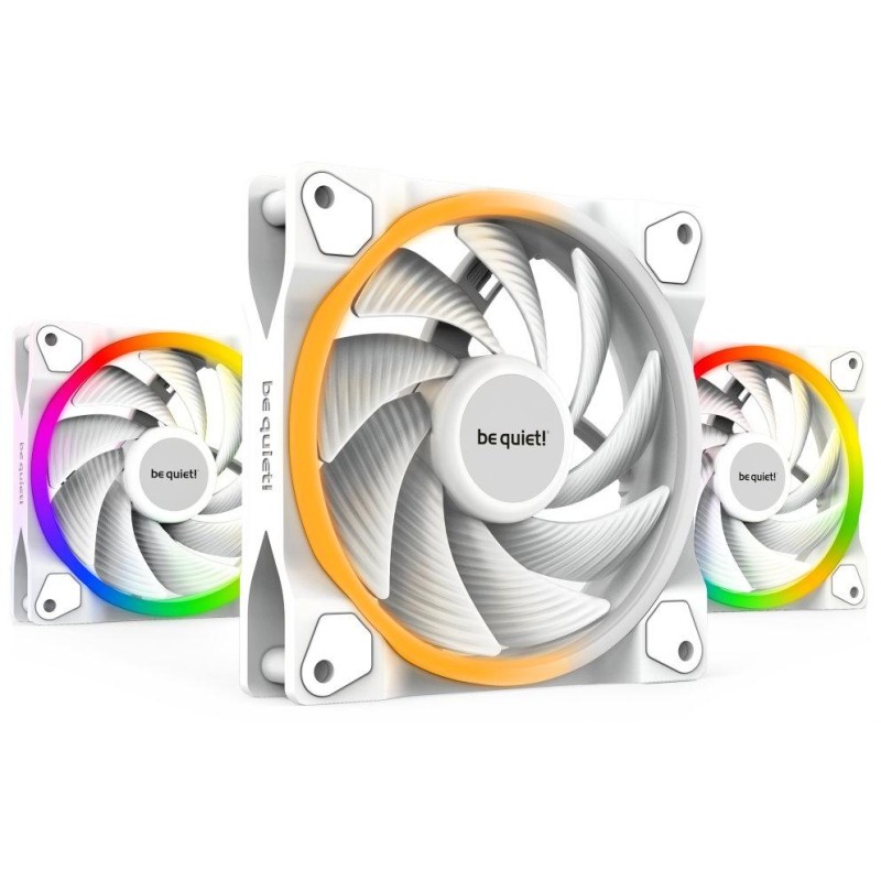 Be quiet! / ventilátor Light Wings White / 120mm / PWM / high speed / 3-pack / bílý