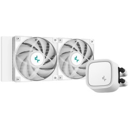 DEEPCOOL vodní chladič LE520 / 2x120 mm fan / ARGB / Intel i AMD (LG1700) / bílý