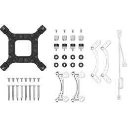 DEEPCOOL vodní chladič LE520 / 2x120 mm fan / ARGB / Intel i AMD (LG1700) / bílý