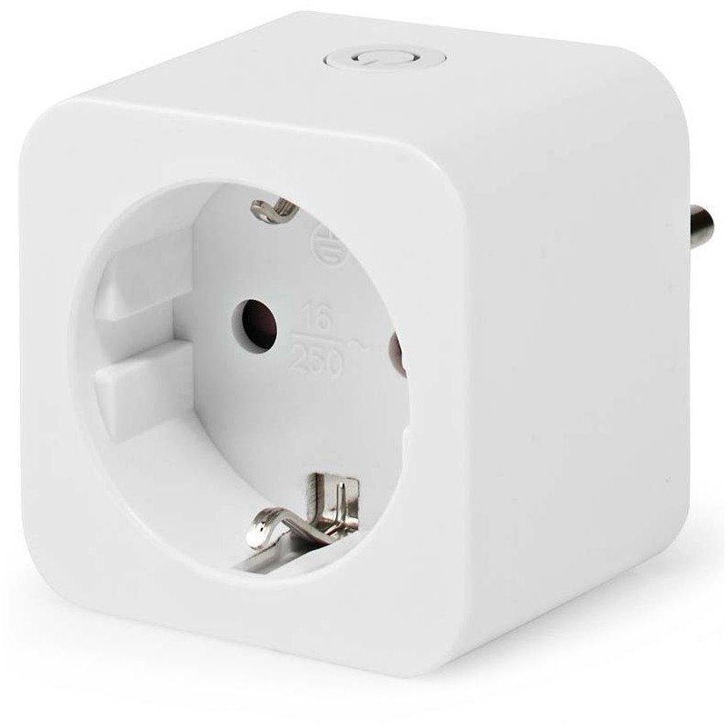 NEDIS Wi-Fi chytrá zásuvka/ měřič výkonu/ 16A/ typ F/ Android/ iOS/ Nedis® SmartLife/ bílá