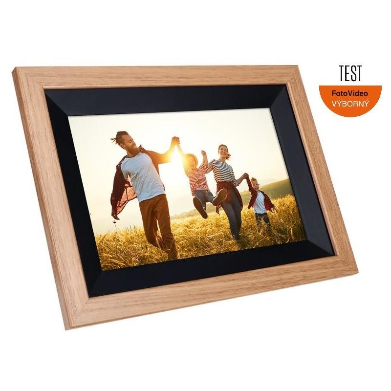 Rollei fotorámeček WiFi 105/ úhlopříčka 10.1"/ 8GB/ 1W/ Frameo APP/ Dřevo/ Hnědý