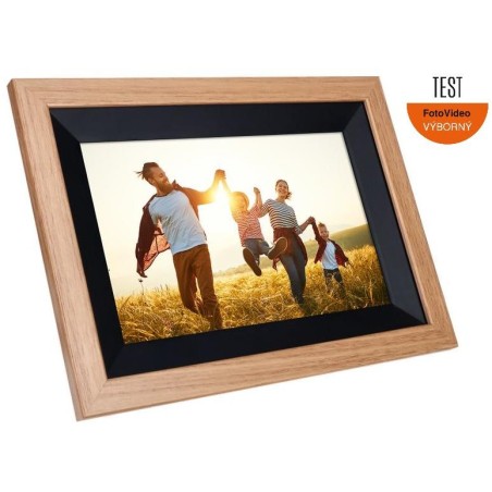Rollei fotorámeček WiFi 105/ úhlopříčka 10.1"/ 8GB/ 1W/ Frameo APP/ Dřevo/ Hnědý
