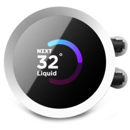 NZXT vodní chladič Kraken 280 RGB / 2x140mm fan / 4-pin PWM / LCD disp. / 6 let / bílý