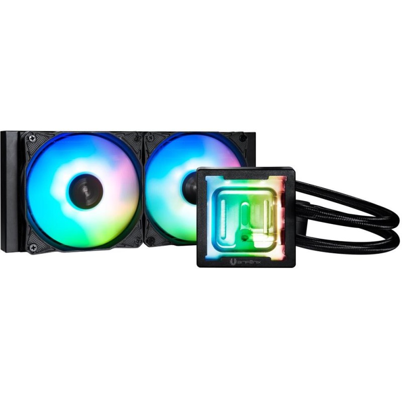 Bitfenix vodní chladič na CPU 240 mm Black / tenký - 27mm / ARGB / 4-pin / AMD i Intel