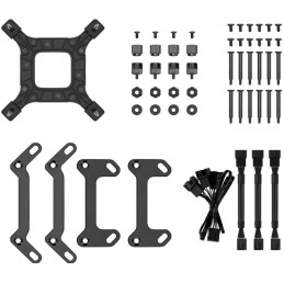 DEEPCOOL vodní chladič LS520S Zero Dark / 2x120 mm fan / Intel i AMD / komplet černý