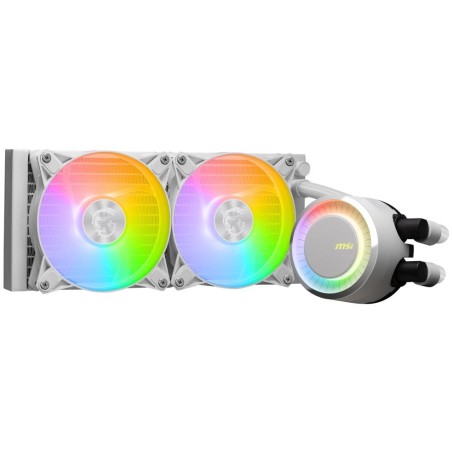 MSI vodní chladič CPU MAG CORELIQUID E240 WHITE/ 2x 120mm ARGB fan/ podpora LGA1700/ bílý