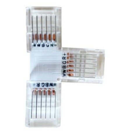 IMMAX konektor CLICK 12mm, spojka T, RGB+CCT, 6pin