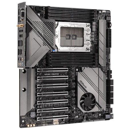 ASRock WRX80 Creator / AMD WRX80 / 8x DDR4 DIMM / 2x M.2 / 1x U.2 / 2x TB4 / 2x MiniDP / 2x 10GLAN / WiFi / EATX