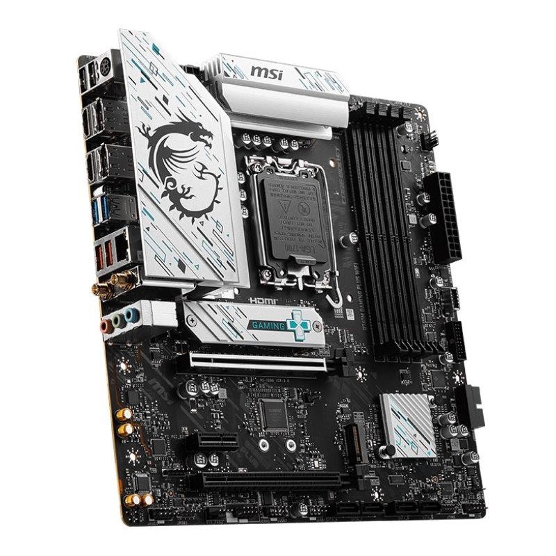 MSI B760M GAMING PLUS WIFI / Intel B760 / LGA1700 / 4x DDR5 / 2x M.2 / HDMI / DP / WiFi / mATX