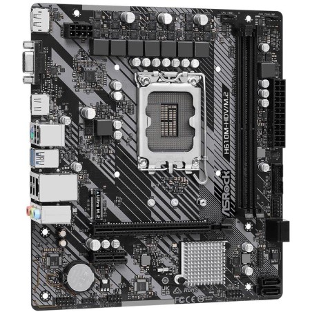 ASRock H610M-HDV/M.2 / LGA1700 / Intel H610 / 2x DDR4 DIMM / HDMI / DP / VGA / M.2 / mATX