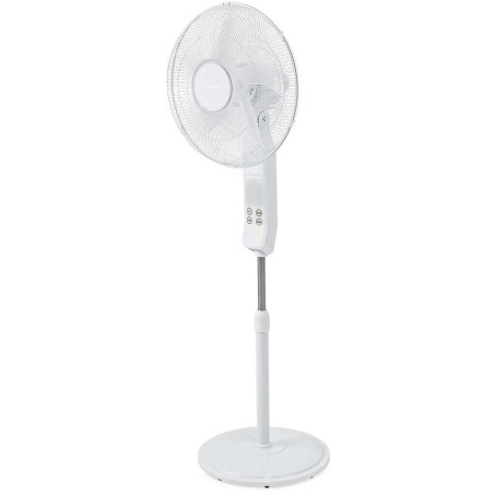 NEDIS Wi-Fi chytrý ventilátor/ stojanový/ velikost 40 cm/ výkon 60 W/ funkce osclilace/ Android/iOS/ bílý