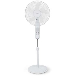 NEDIS Wi-Fi chytrý ventilátor/ stojanový/ velikost 40 cm/ výkon 60 W/ funkce osclilace/ Android/iOS/ bílý