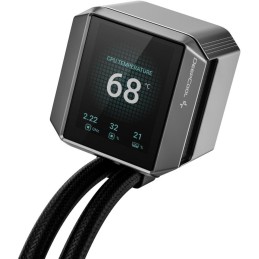 DEEPCOOL vodní chladič MYSTIQUE 360 / 3x120mm fan / dig. displej / Intel i AMD / černý