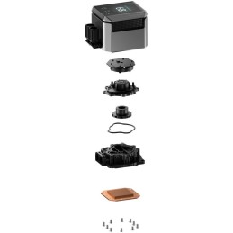 DEEPCOOL vodní chladič MYSTIQUE 360 / 3x120mm fan / dig. displej / Intel i AMD / černý