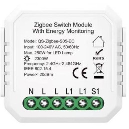 IMMAX NEO SMART kontroler s měřením spotřeby V6 1-tlačítkový Zigbee 3.0, TUYA