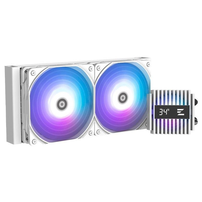 Zalman vodní chladič ALPHA2 A24 White /  2 x 120 mm / PWM / ARGB  / bílý