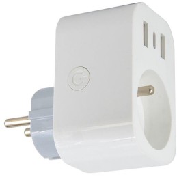 IMMAX NEO LITE SMART chytrá vnitřní zásuvka/ s kolíkem (typ E)/ Wi-Fi/  2x USB, 1x USB-C/ LIDL/ TUYA