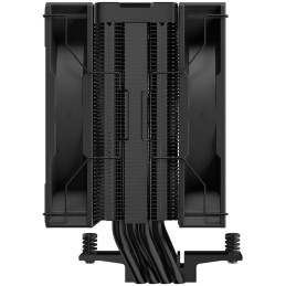 DEEPCOOL chladič AG400 DIGITAL PLUS širší / 120mm fan ARGB / 4x heatpipes / PWM / pro Intel i AMD / černý