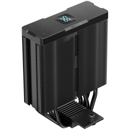 DEEPCOOL chladič AG400 DIGITAL PLUS širší / 120mm fan ARGB / 4x heatpipes / PWM / pro Intel i AMD / černý