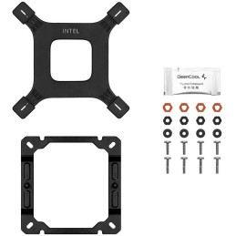 DEEPCOOL chladič AG400 DIGITAL PLUS širší / 120mm fan ARGB / 4x heatpipes / PWM / pro Intel i AMD / černý