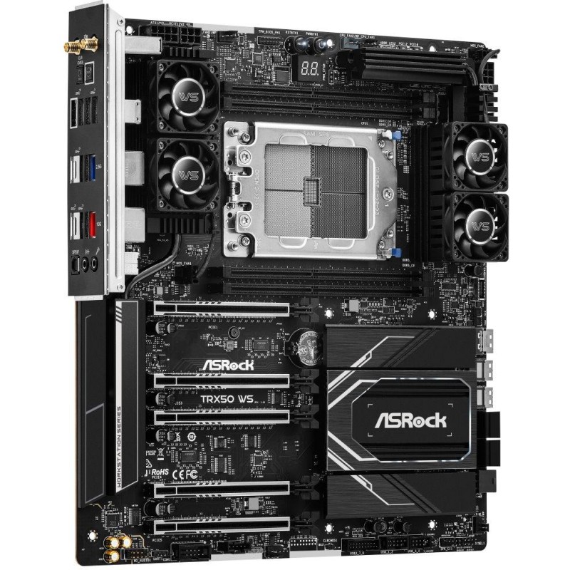 ASRock TRX50 WS / AMD TRX50 / 4x DDR5 DIMM ECC / 2x M.2 / 2x SlimSAS/ MCIO / USB-C / / WiFi / EATX