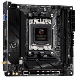 ASRock B650I Lightning WiFi / AMD B650 / AM5 / 2x DDR5 DIMM / 2x M.2 / HDMI / USB-C / WiFi / Mini-ITX