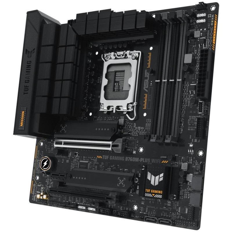 ASUS TUF GAMING B760M-PLUS WIFI / Intel B760 / LGA1700 / 4x DDR5 / 2x M.2 / DP / HDMI / 1x USB-C / WIFI / mATX