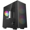 DEEPCOOL case CH360 Digital / mATX / 140mm +120 mm fan / USB 3.0 / USB-C / mesh panel / glass side panel / black