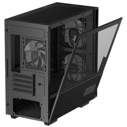 DEEPCOOL skříň CH360 Digital / mATX / 140mm +120 mm fan / USB 3.0 / USB-C /  mesh panel / prosklená bočnice / černá