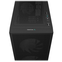 DEEPCOOL skříň CH360 Digital / mATX / 140mm +120 mm fan / USB 3.0 / USB-C /  mesh panel / prosklená bočnice / černá