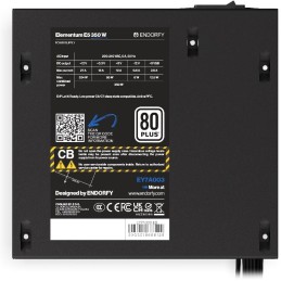 Endorfy zdroj Elementum E5 350W / ATX / 120mm / 80 Plus bulk